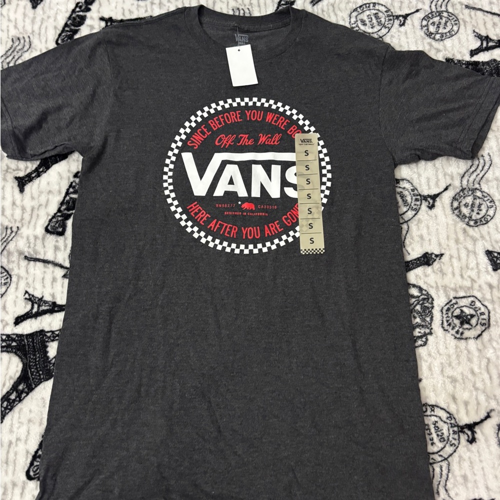 Vans Gray Graphic T-Shirt for Men